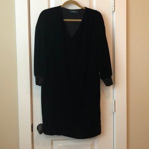 Ralph Lauren Black Velvet Dress
